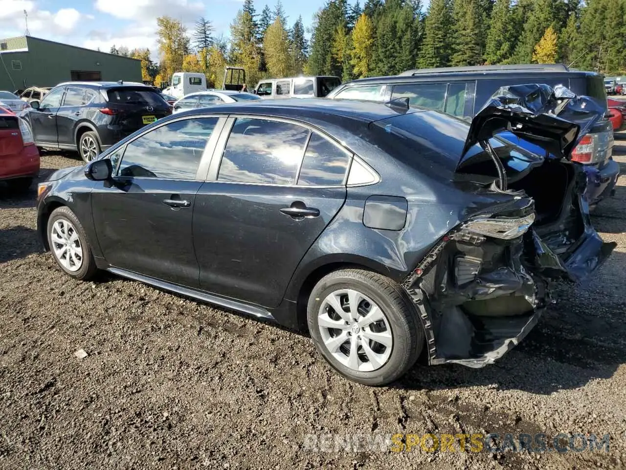 2 Photograph of a damaged car 5YFEPMAE6MP259803 TOYOTA COROLLA 2021