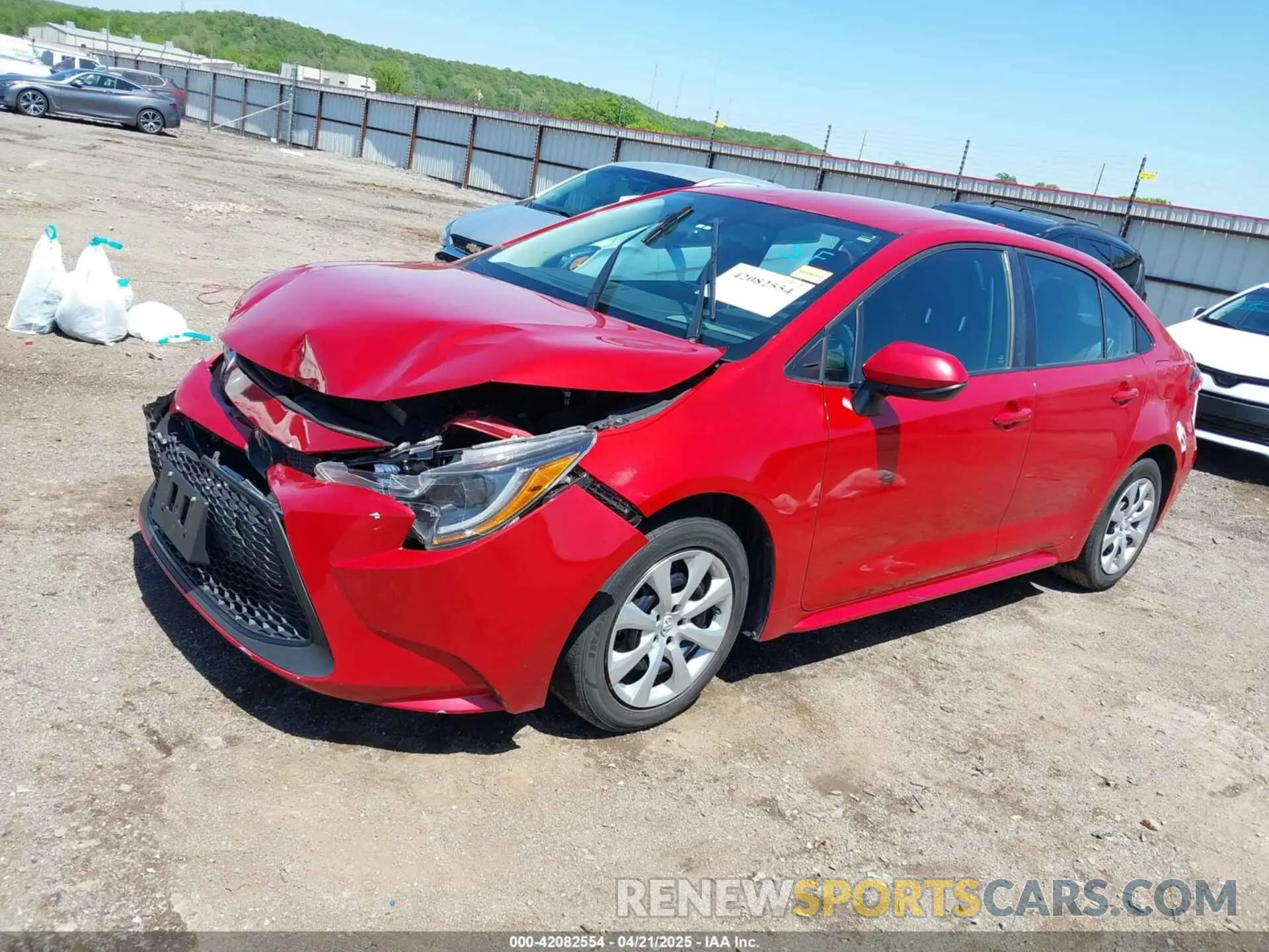 2 Photograph of a damaged car 5YFEPMAE6MP266086 TOYOTA COROLLA 2021