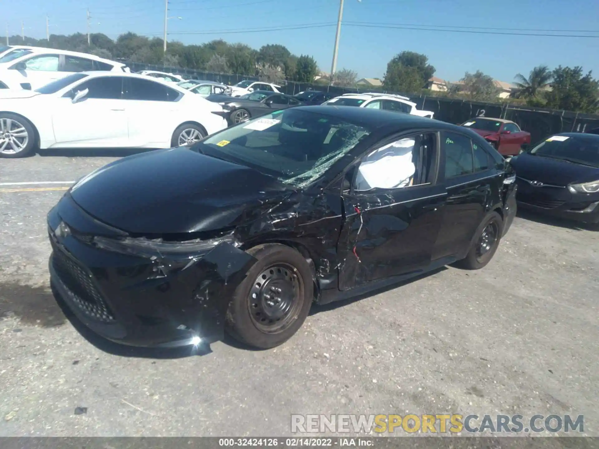 2 Photograph of a damaged car 5YFEPMAE7MP146975 TOYOTA COROLLA 2021