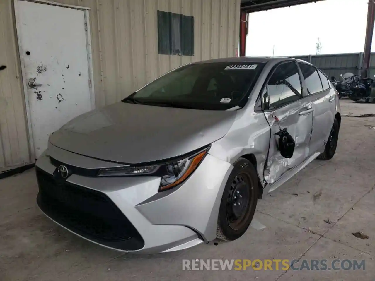 2 Photograph of a damaged car 5YFEPMAE7MP151741 TOYOTA COROLLA 2021