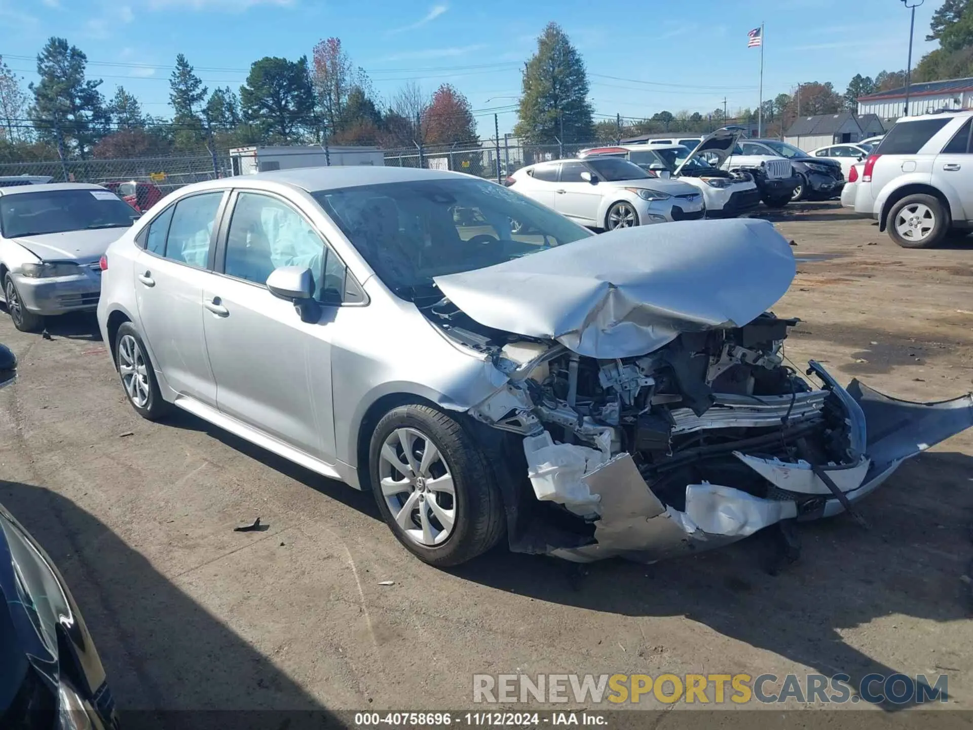 13 Photograph of a damaged car 5YFEPMAE7MP155739 TOYOTA COROLLA 2021