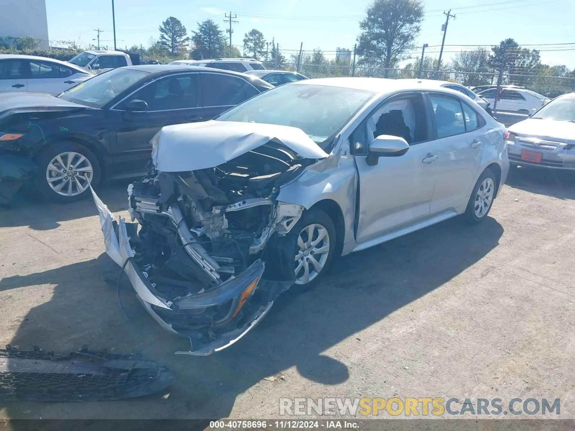 2 Photograph of a damaged car 5YFEPMAE7MP155739 TOYOTA COROLLA 2021