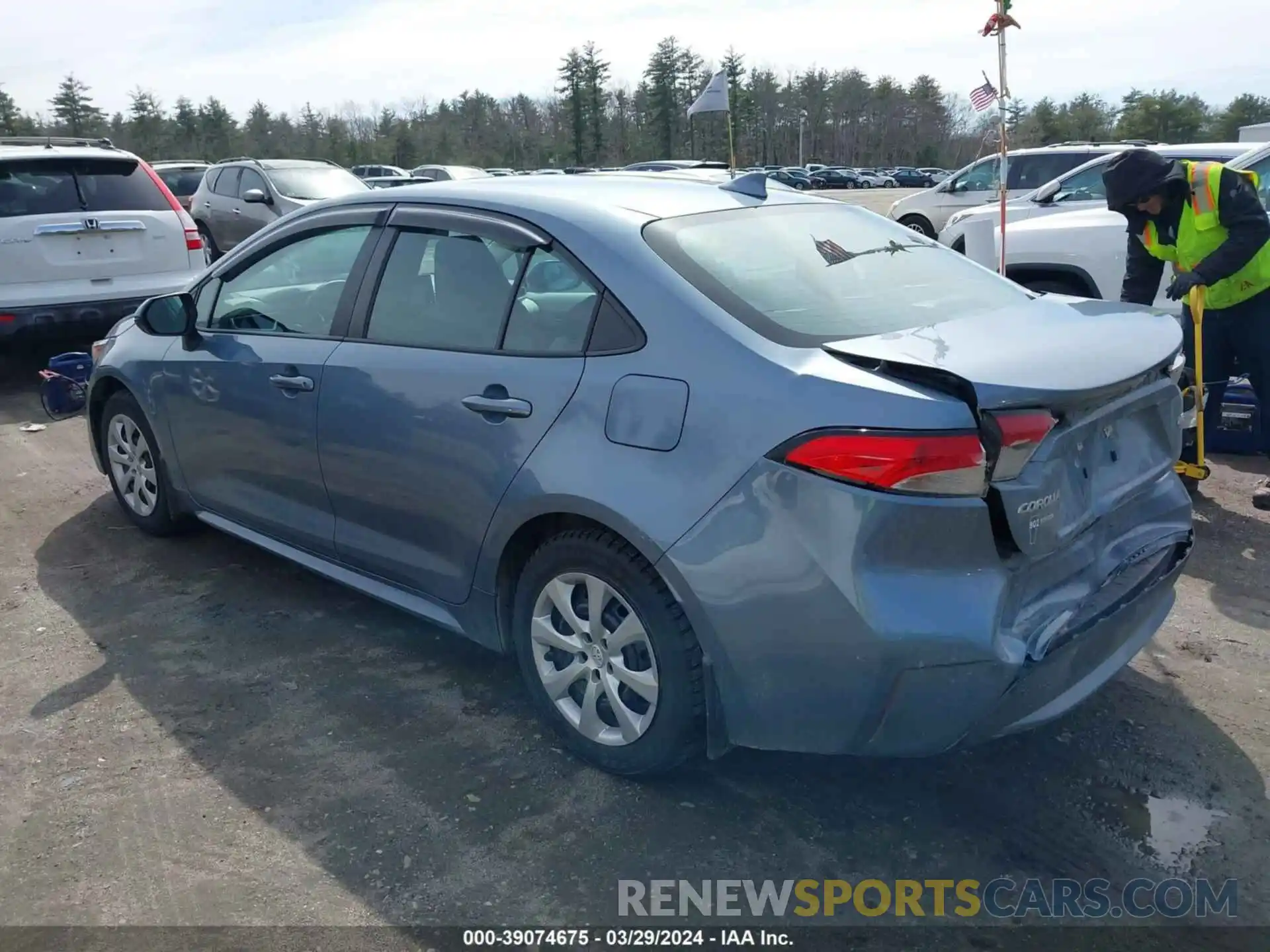 3 Photograph of a damaged car 5YFEPMAE7MP159483 TOYOTA COROLLA 2021