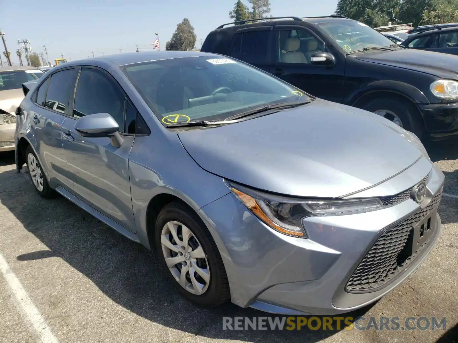 1 Photograph of a damaged car 5YFEPMAE7MP161072 TOYOTA COROLLA 2021