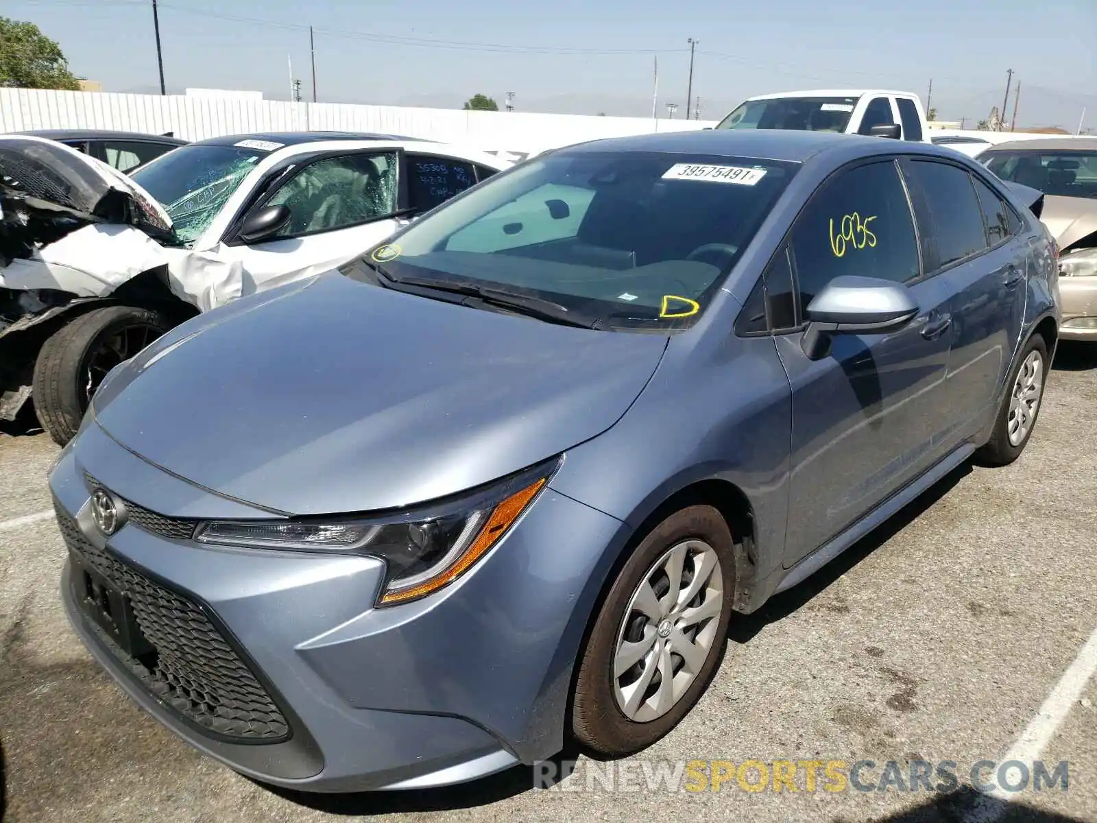 2 Photograph of a damaged car 5YFEPMAE7MP161072 TOYOTA COROLLA 2021