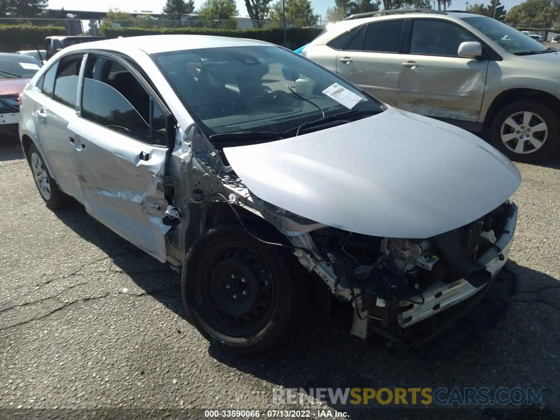 1 Photograph of a damaged car 5YFEPMAE7MP162268 TOYOTA COROLLA 2021