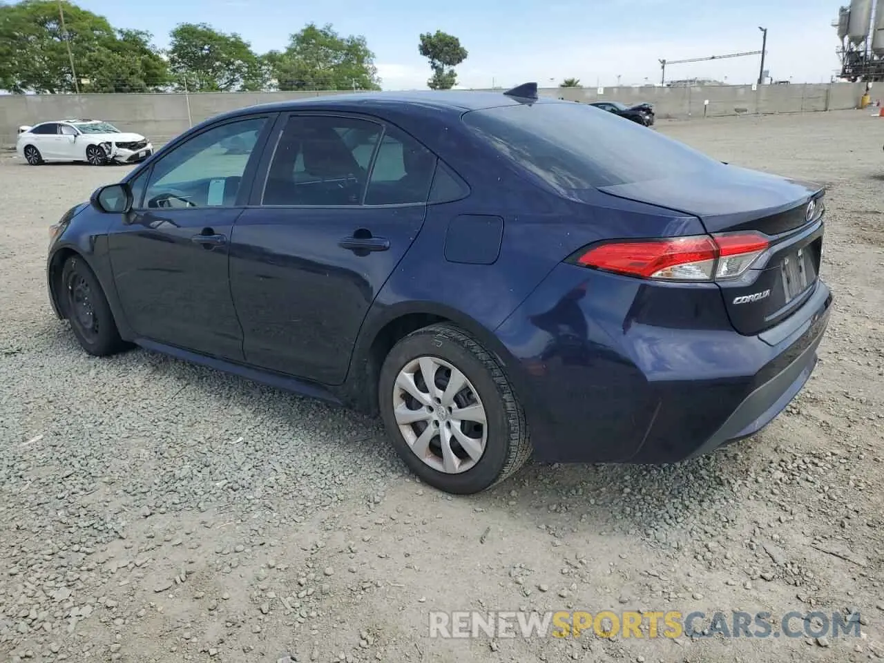 2 Photograph of a damaged car 5YFEPMAE7MP170869 TOYOTA COROLLA 2021