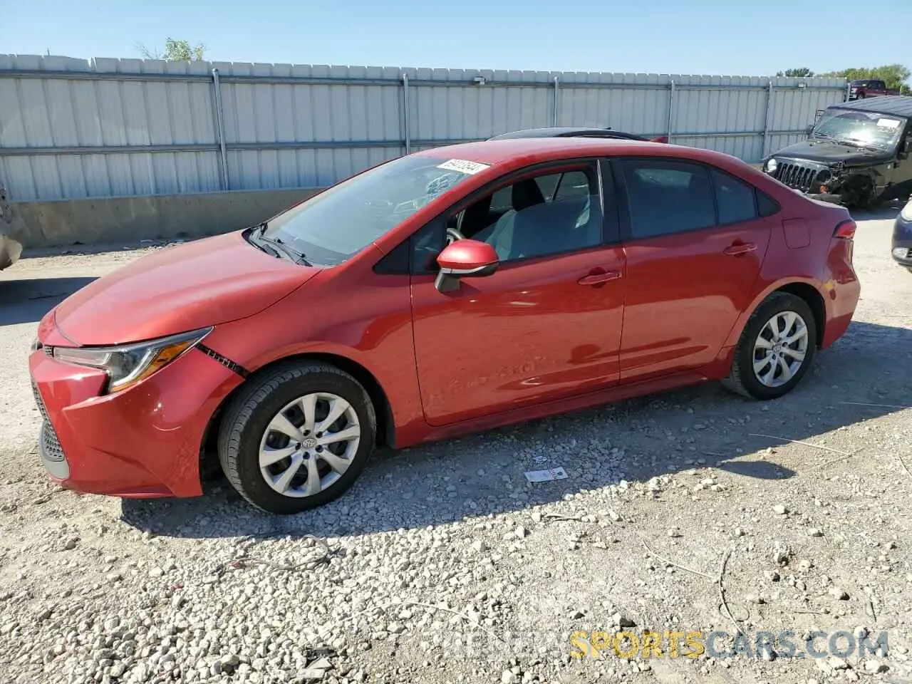 1 Photograph of a damaged car 5YFEPMAE7MP180947 TOYOTA COROLLA 2021