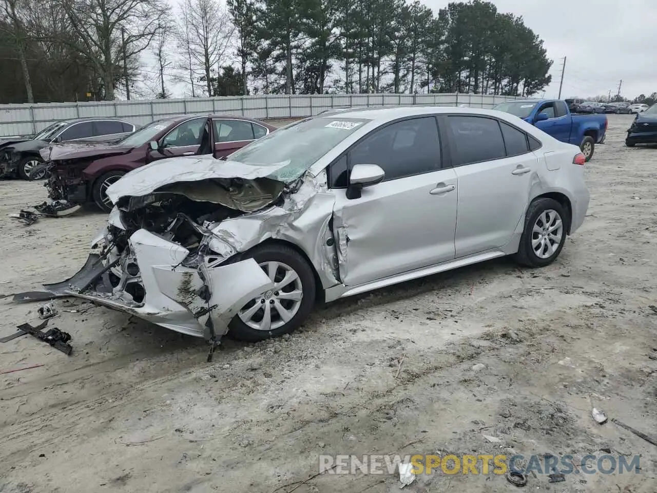 1 Photograph of a damaged car 5YFEPMAE7MP183766 TOYOTA COROLLA 2021