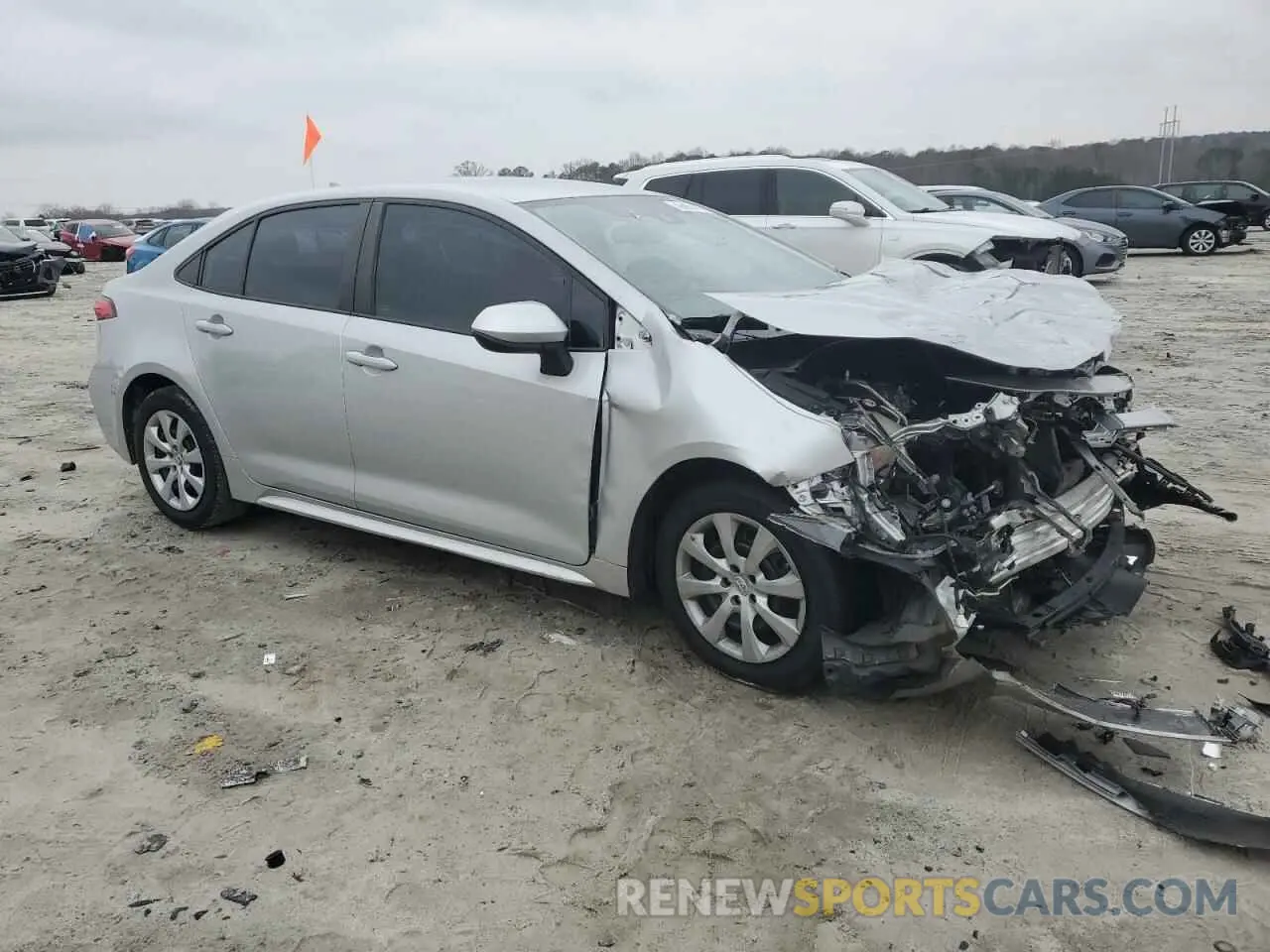 4 Photograph of a damaged car 5YFEPMAE7MP183766 TOYOTA COROLLA 2021