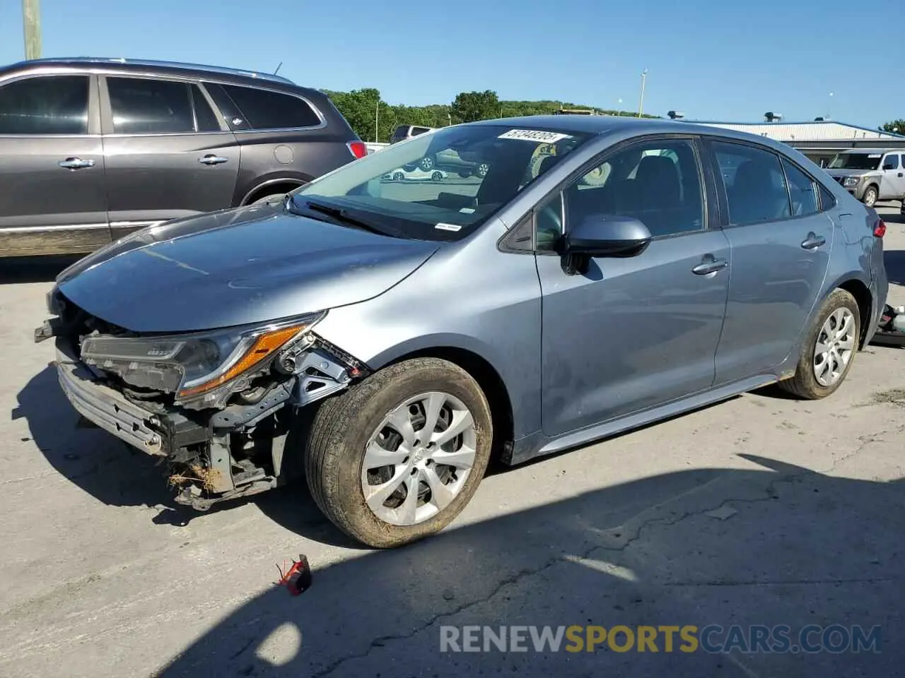 1 Photograph of a damaged car 5YFEPMAE7MP184402 TOYOTA COROLLA 2021