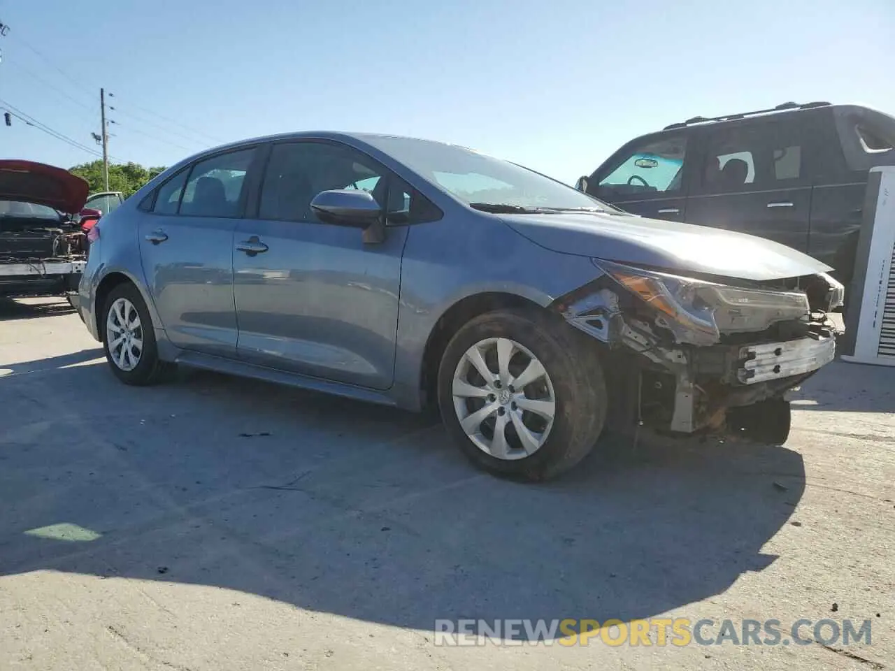 4 Photograph of a damaged car 5YFEPMAE7MP184402 TOYOTA COROLLA 2021