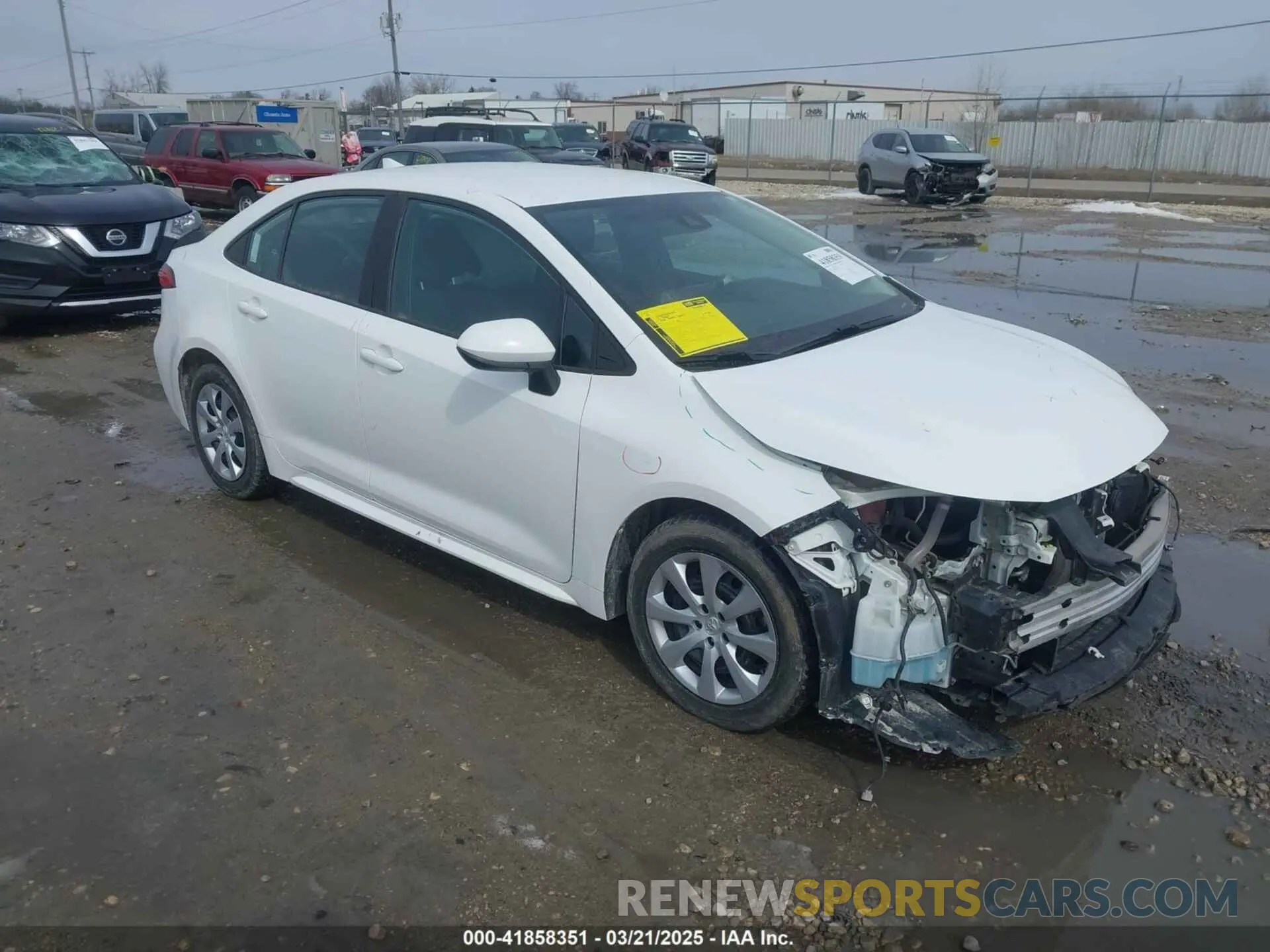 1 Photograph of a damaged car 5YFEPMAE7MP185968 TOYOTA COROLLA 2021