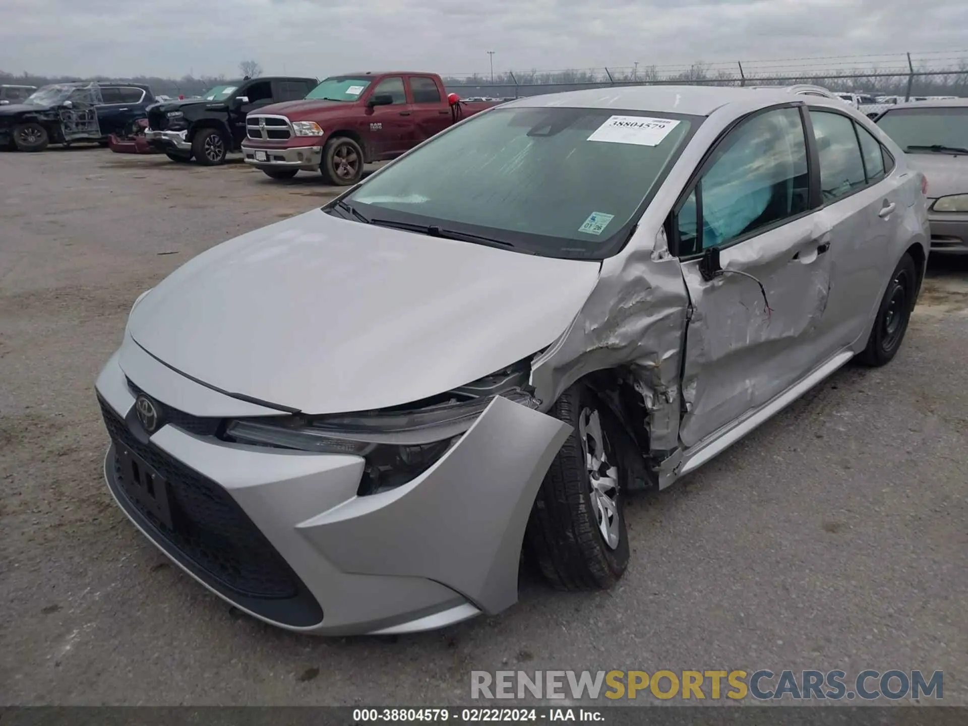 2 Photograph of a damaged car 5YFEPMAE7MP186120 TOYOTA COROLLA 2021