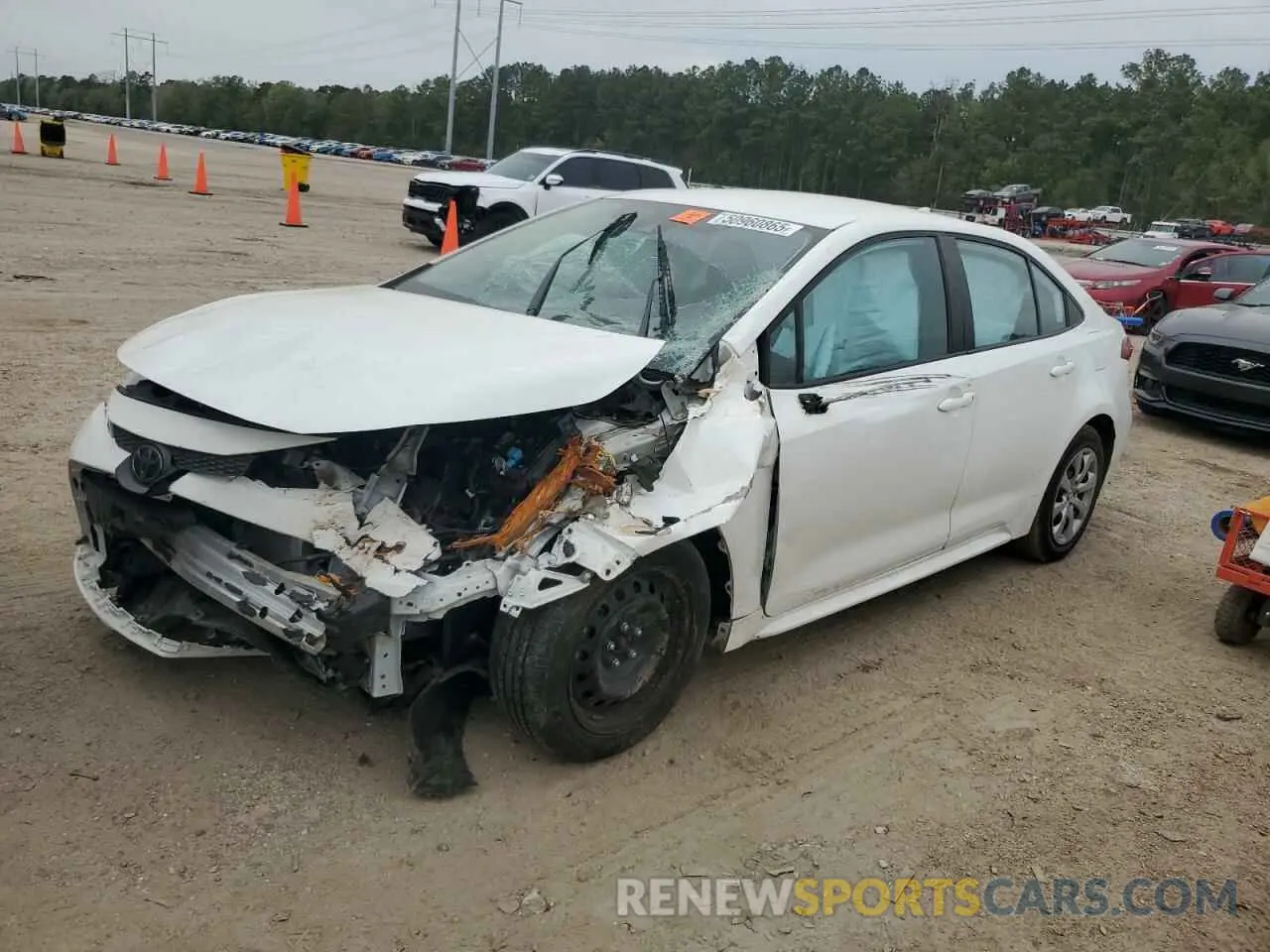 1 Photograph of a damaged car 5YFEPMAE7MP186795 TOYOTA COROLLA 2021
