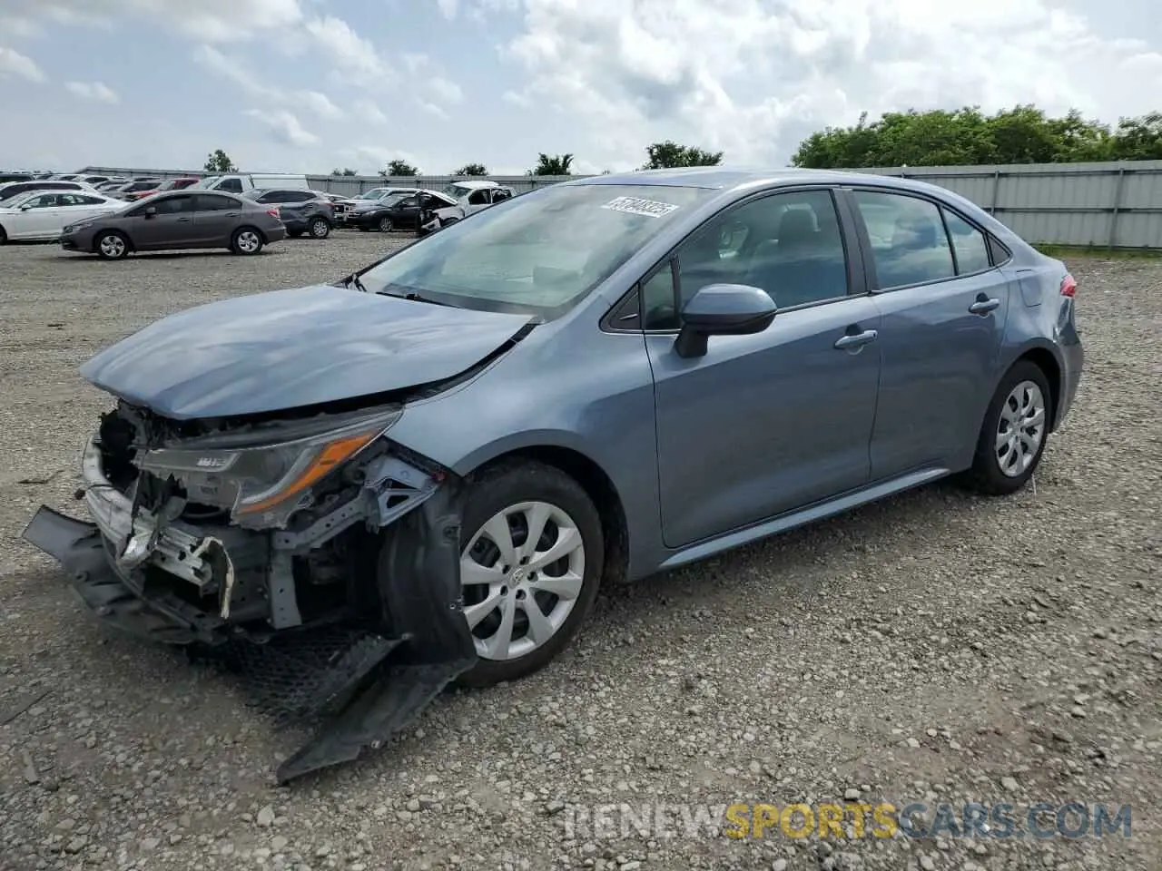 1 Photograph of a damaged car 5YFEPMAE7MP188353 TOYOTA COROLLA 2021