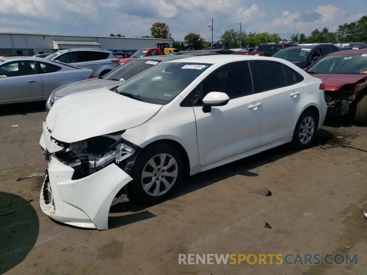 1 Photograph of a damaged car 5YFEPMAE7MP189048 TOYOTA COROLLA 2021