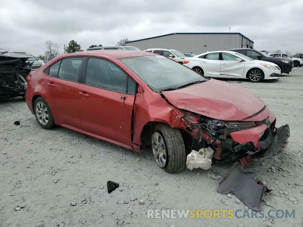 4 Photograph of a damaged car 5YFEPMAE7MP191303 TOYOTA COROLLA 2021