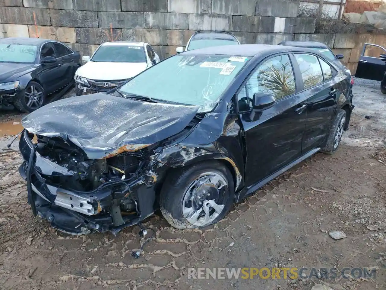 2 Photograph of a damaged car 5YFEPMAE7MP192290 TOYOTA COROLLA 2021