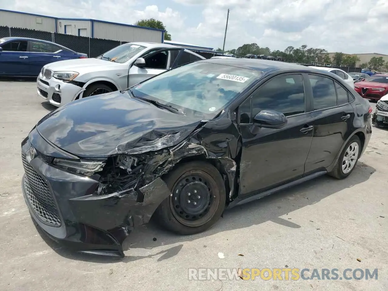 1 Photograph of a damaged car 5YFEPMAE7MP202610 TOYOTA COROLLA 2021