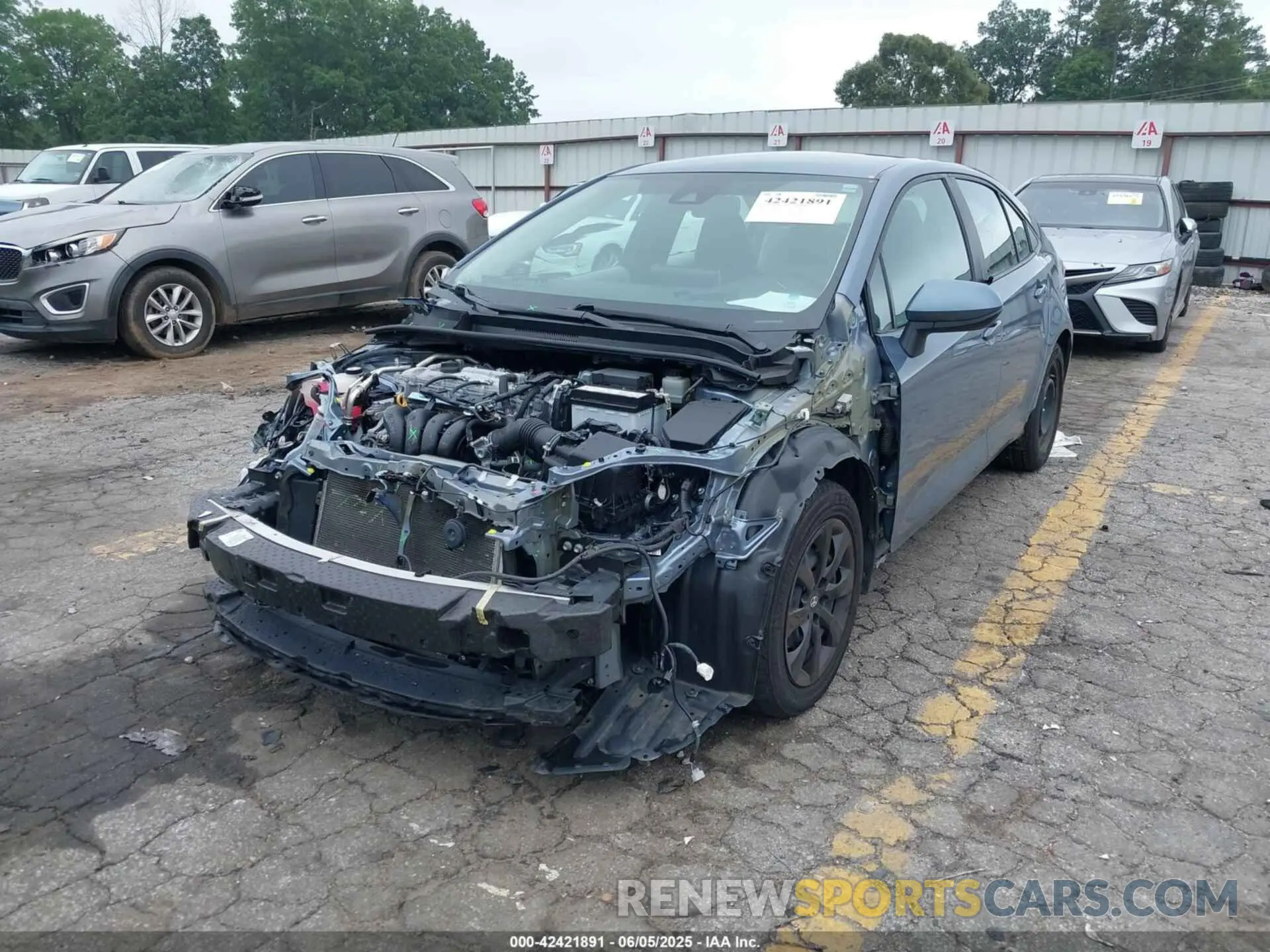 2 Photograph of a damaged car 5YFEPMAE7MP205748 TOYOTA COROLLA 2021