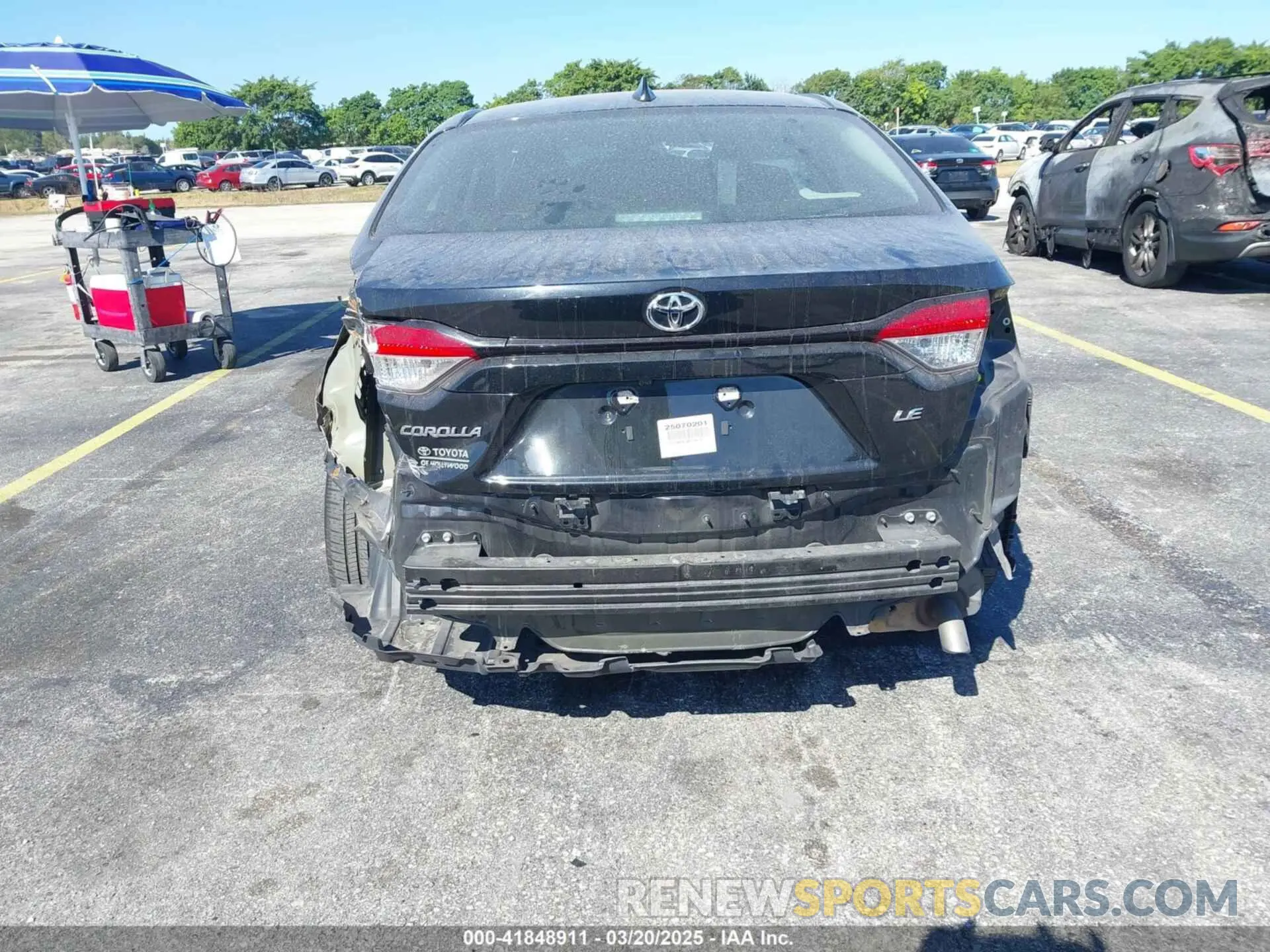 6 Photograph of a damaged car 5YFEPMAE7MP206236 TOYOTA COROLLA 2021
