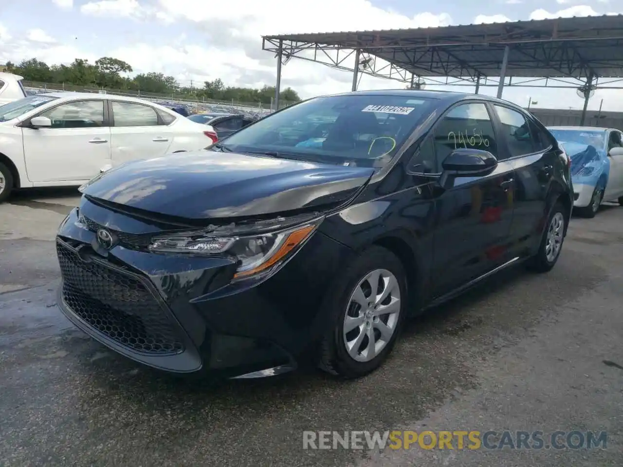 2 Photograph of a damaged car 5YFEPMAE7MP217415 TOYOTA COROLLA 2021