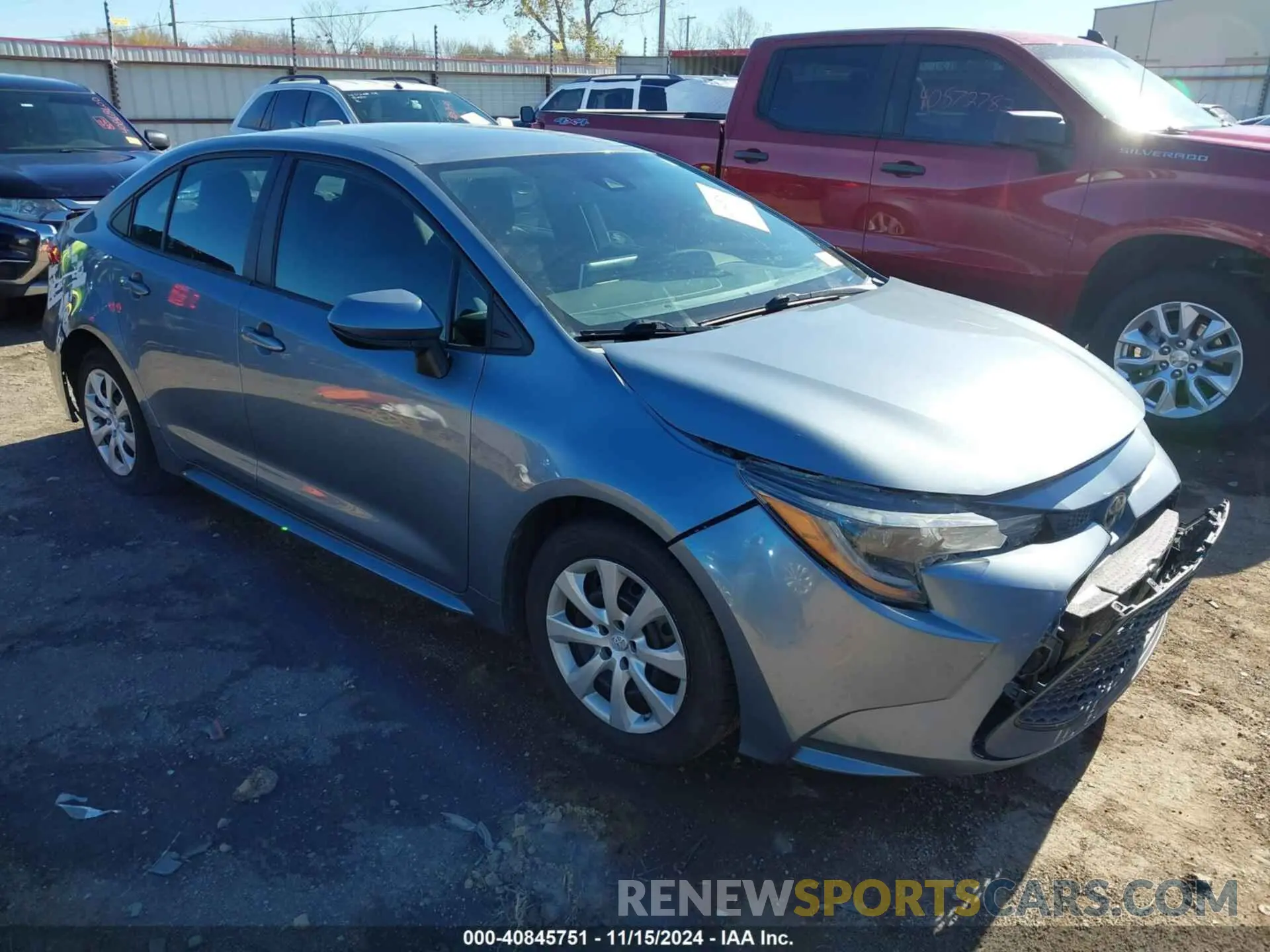 1 Photograph of a damaged car 5YFEPMAE7MP222761 TOYOTA COROLLA 2021