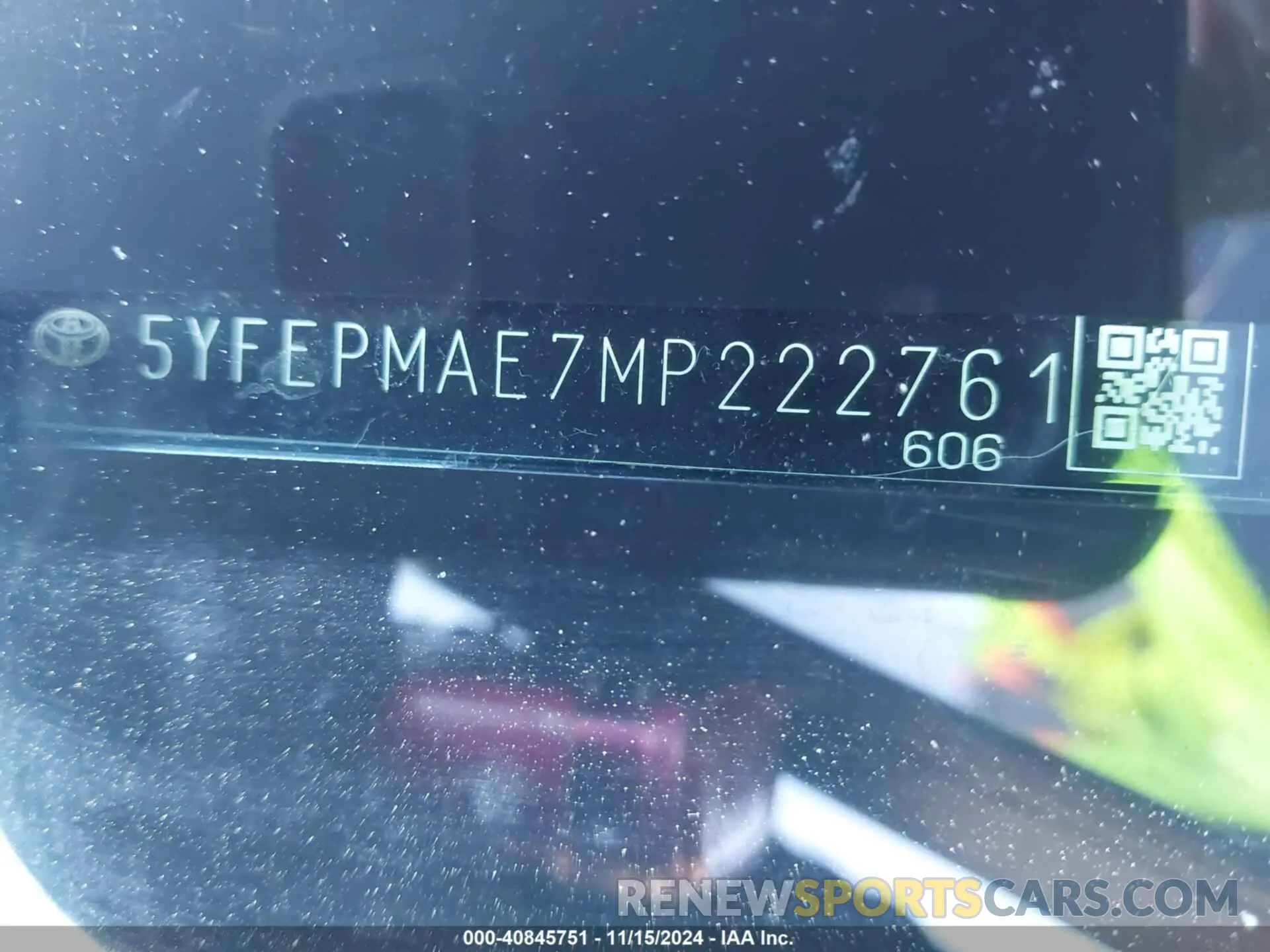 9 Photograph of a damaged car 5YFEPMAE7MP222761 TOYOTA COROLLA 2021