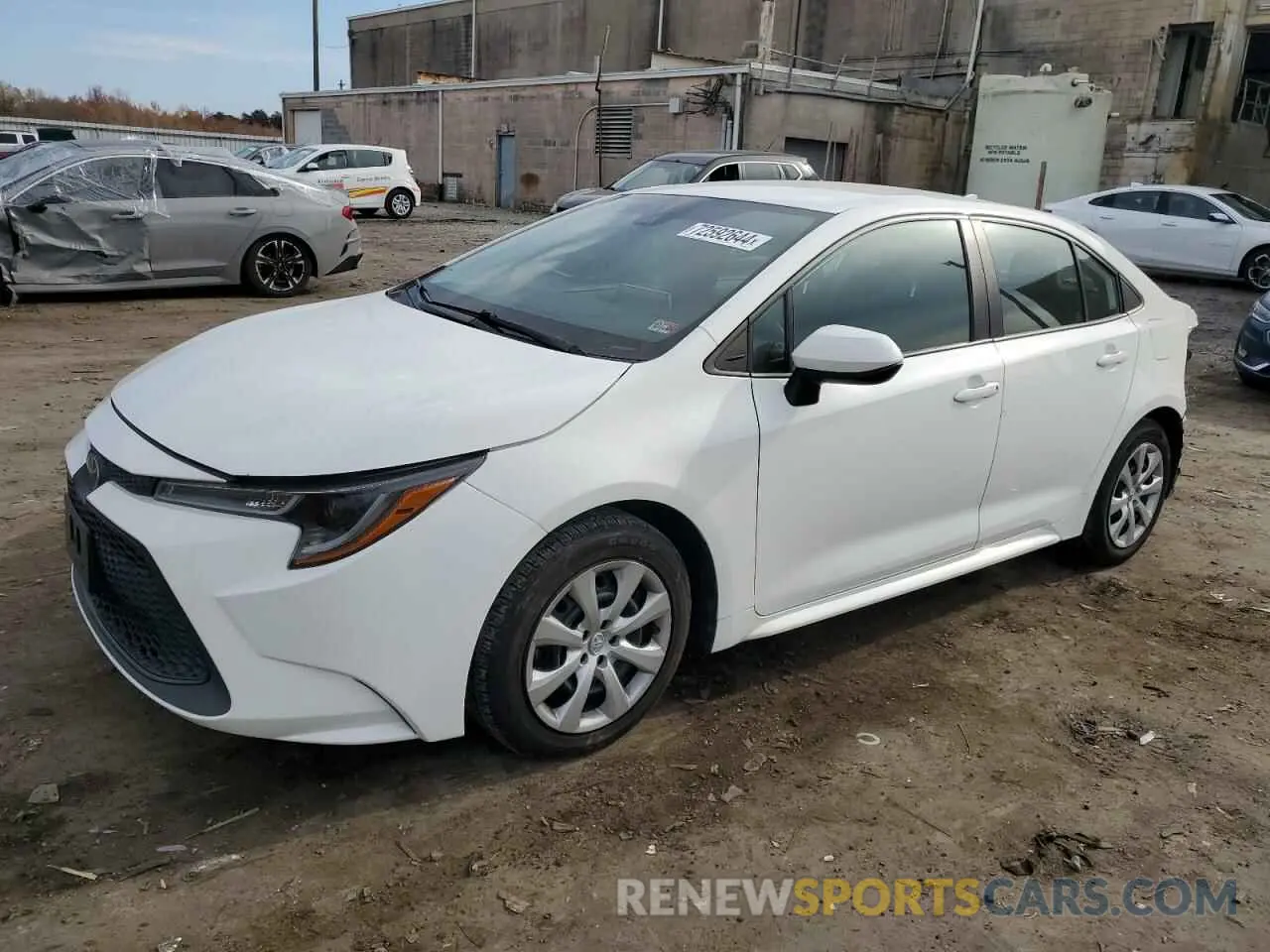 1 Photograph of a damaged car 5YFEPMAE7MP223778 TOYOTA COROLLA 2021
