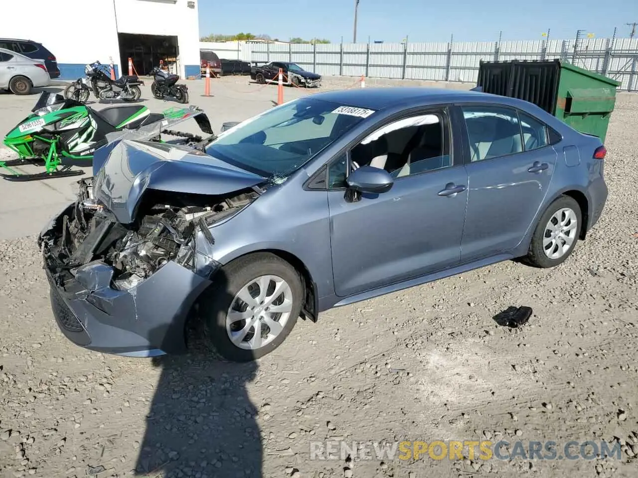 1 Photograph of a damaged car 5YFEPMAE7MP225188 TOYOTA COROLLA 2021