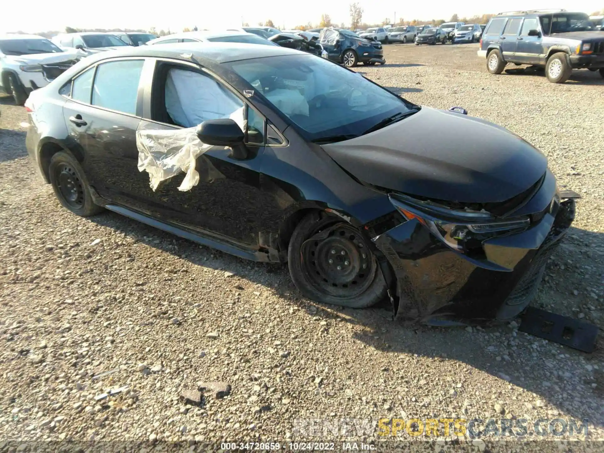 1 Photograph of a damaged car 5YFEPMAE7MP238703 TOYOTA COROLLA 2021