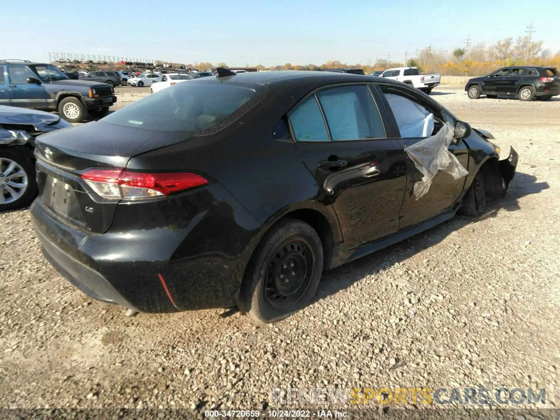 4 Photograph of a damaged car 5YFEPMAE7MP238703 TOYOTA COROLLA 2021