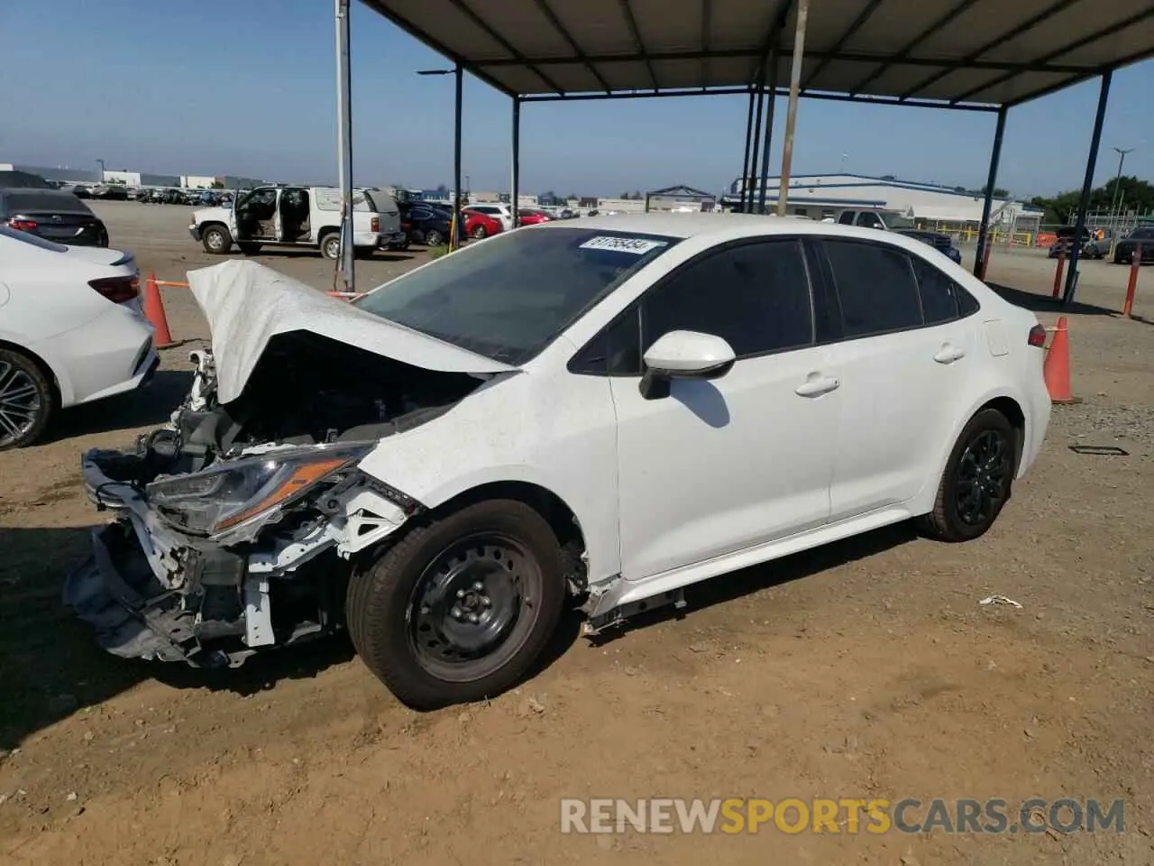 1 Photograph of a damaged car 5YFEPMAE7MP241990 TOYOTA COROLLA 2021