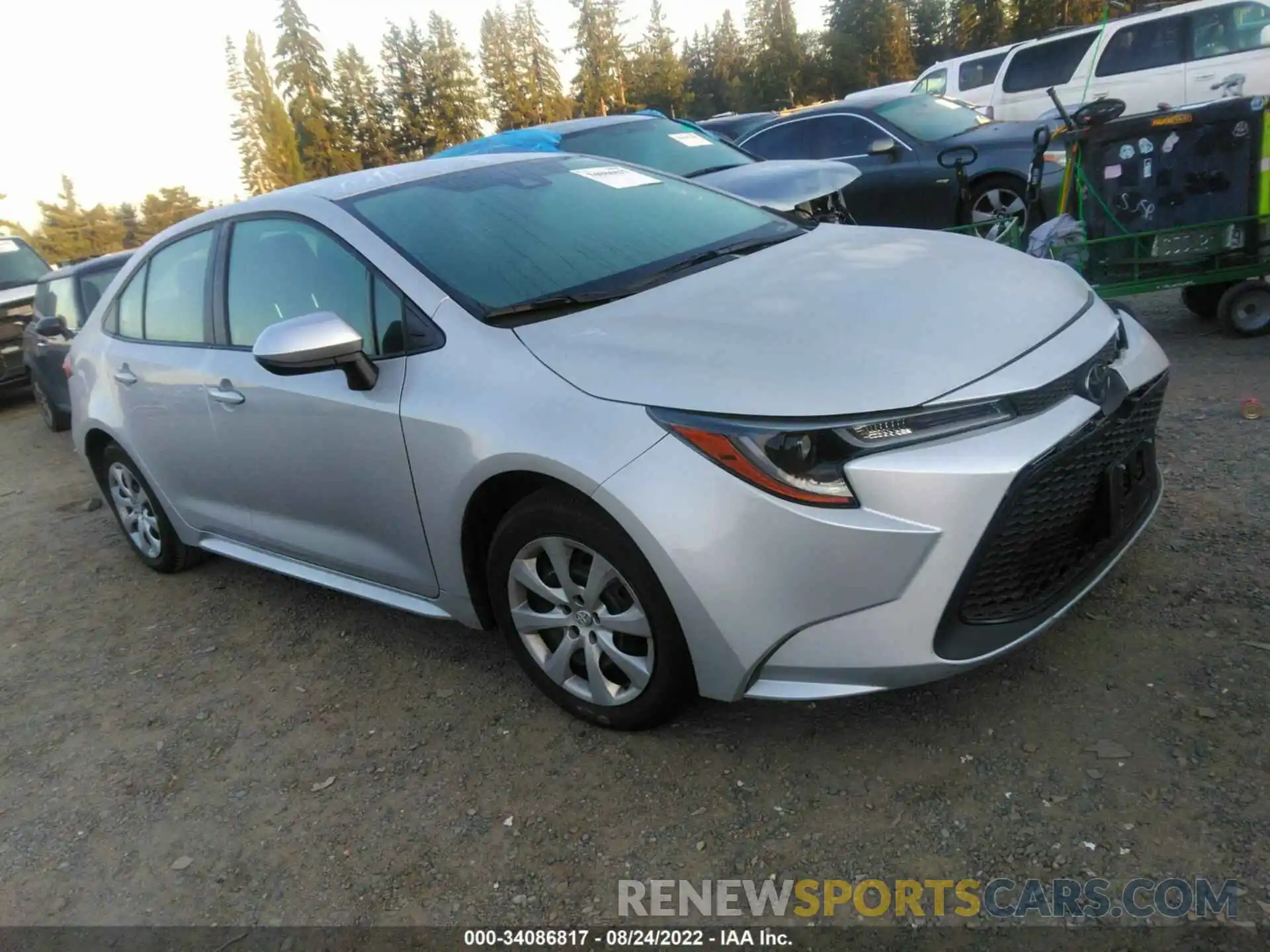 1 Photograph of a damaged car 5YFEPMAE7MP244288 TOYOTA COROLLA 2021