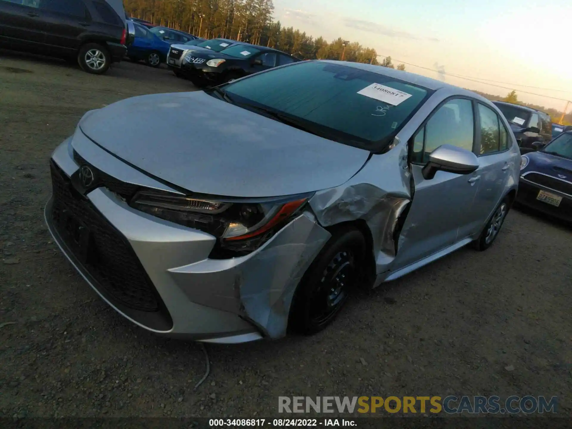 2 Photograph of a damaged car 5YFEPMAE7MP244288 TOYOTA COROLLA 2021