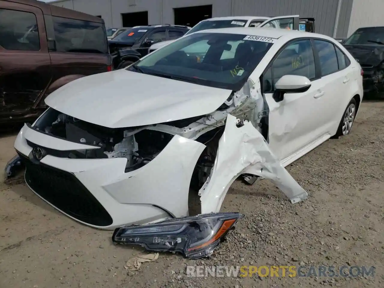 2 Photograph of a damaged car 5YFEPMAE7MP244548 TOYOTA COROLLA 2021