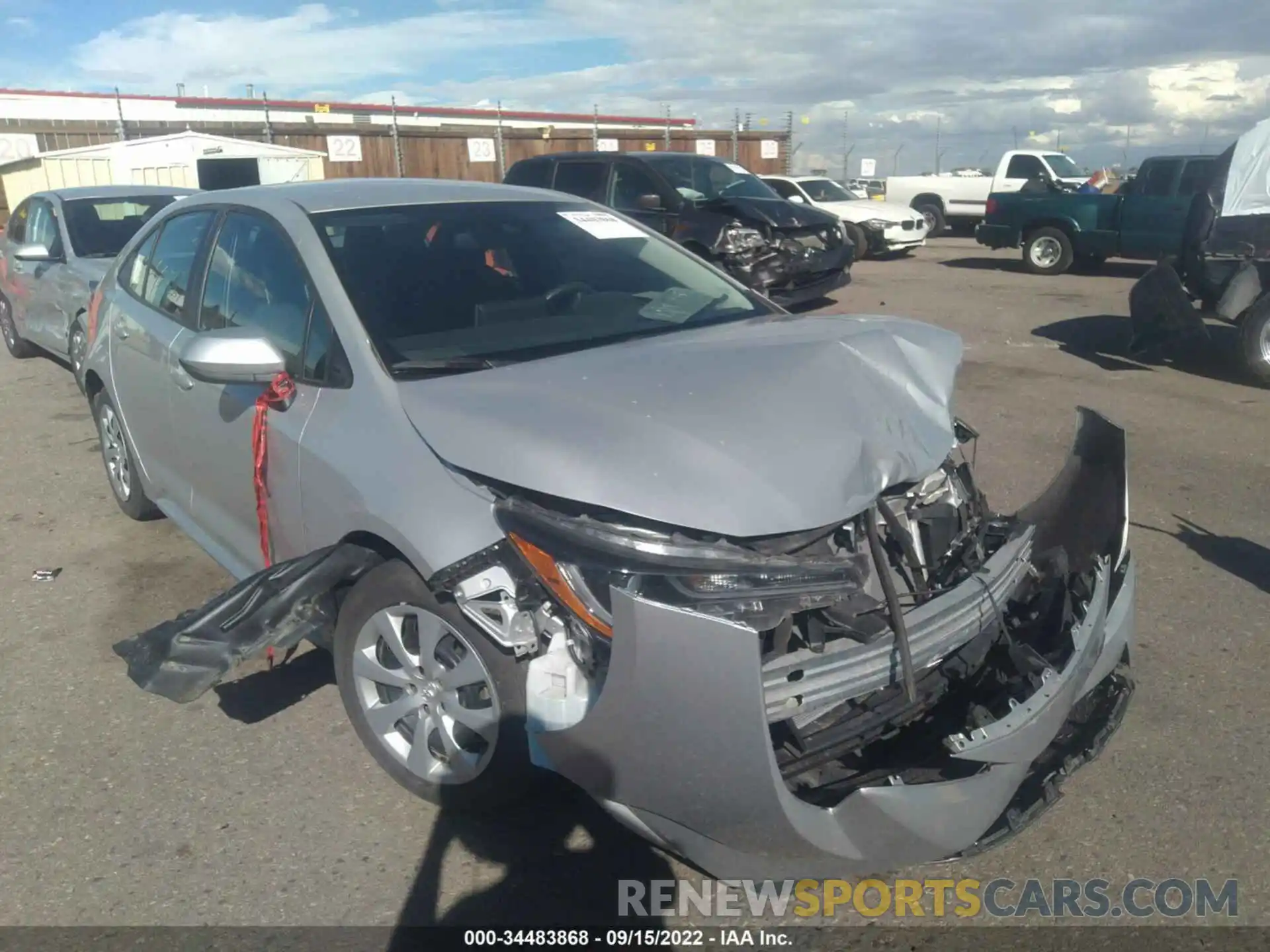 1 Photograph of a damaged car 5YFEPMAE7MP249636 TOYOTA COROLLA 2021