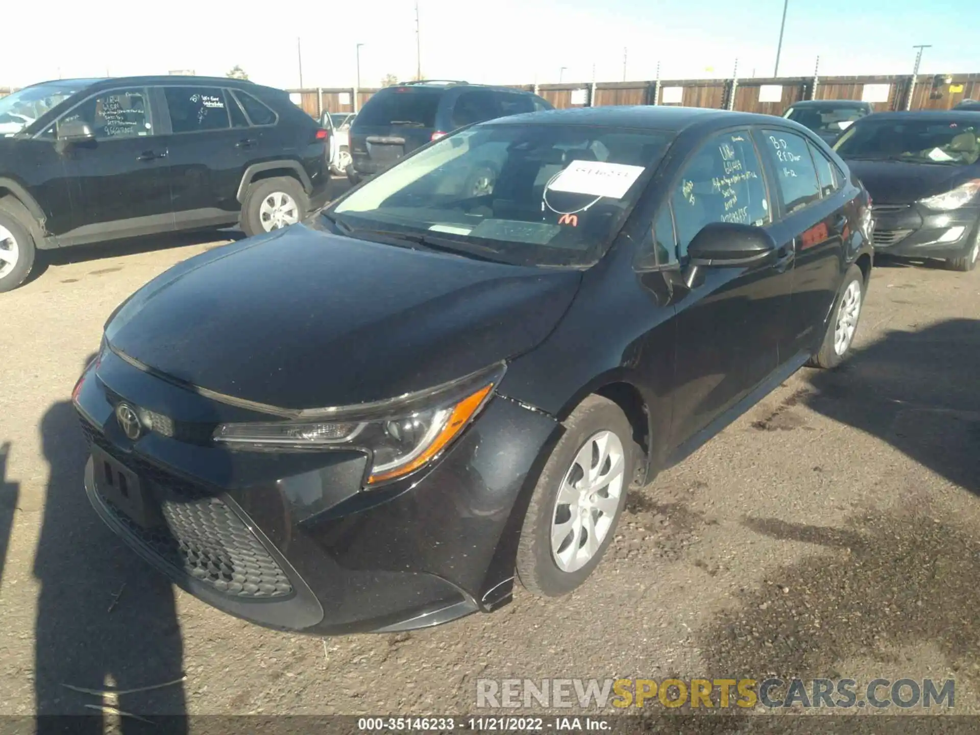 2 Photograph of a damaged car 5YFEPMAE7MP252133 TOYOTA COROLLA 2021