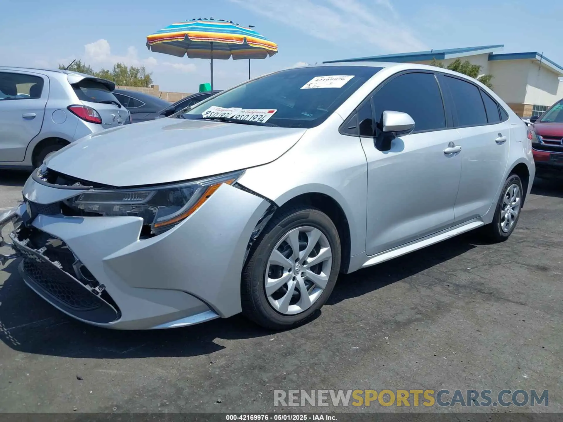 2 Photograph of a damaged car 5YFEPMAE7MP252696 TOYOTA COROLLA 2021