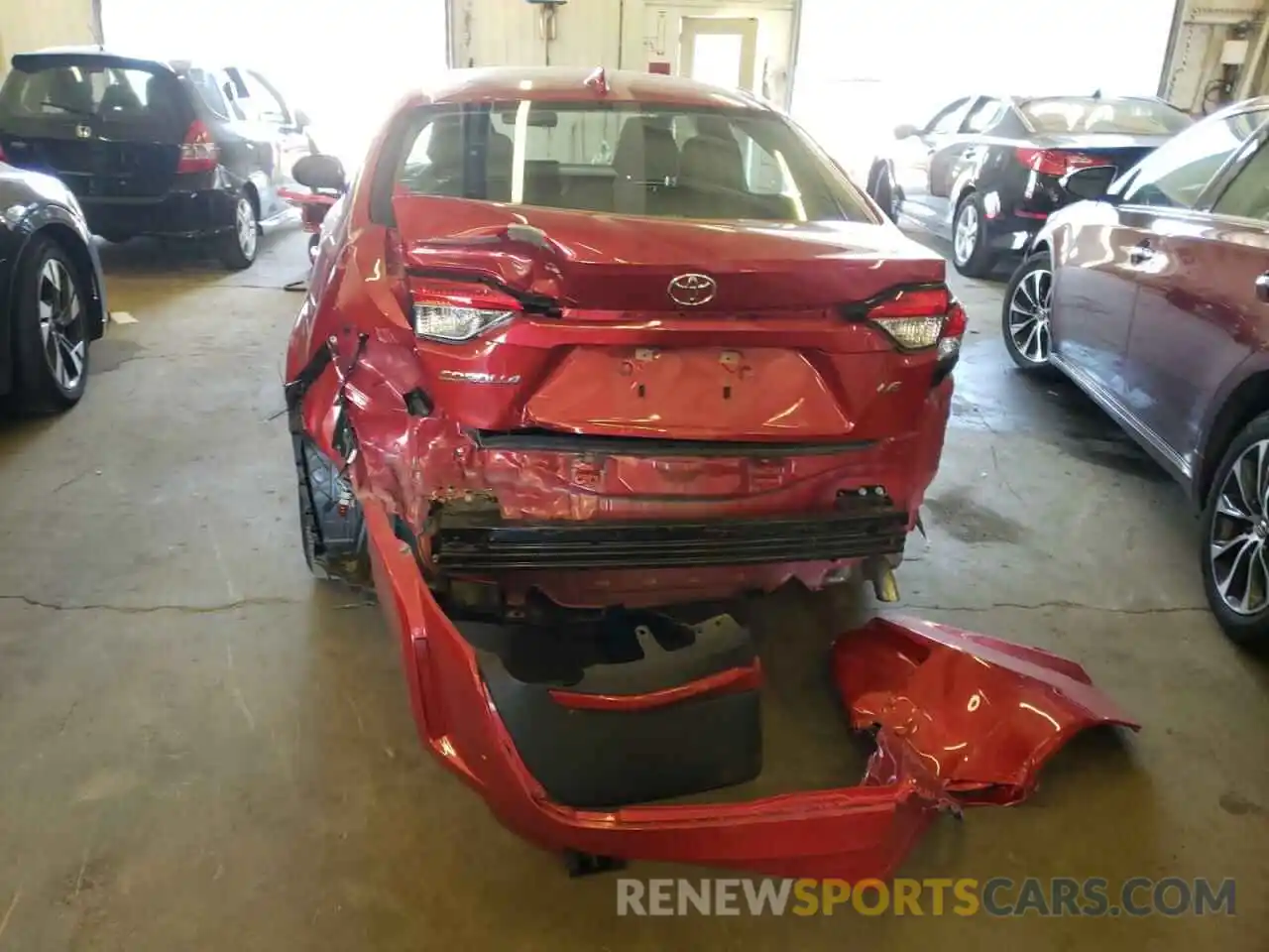 9 Photograph of a damaged car 5YFEPMAE7MP253444 TOYOTA COROLLA 2021