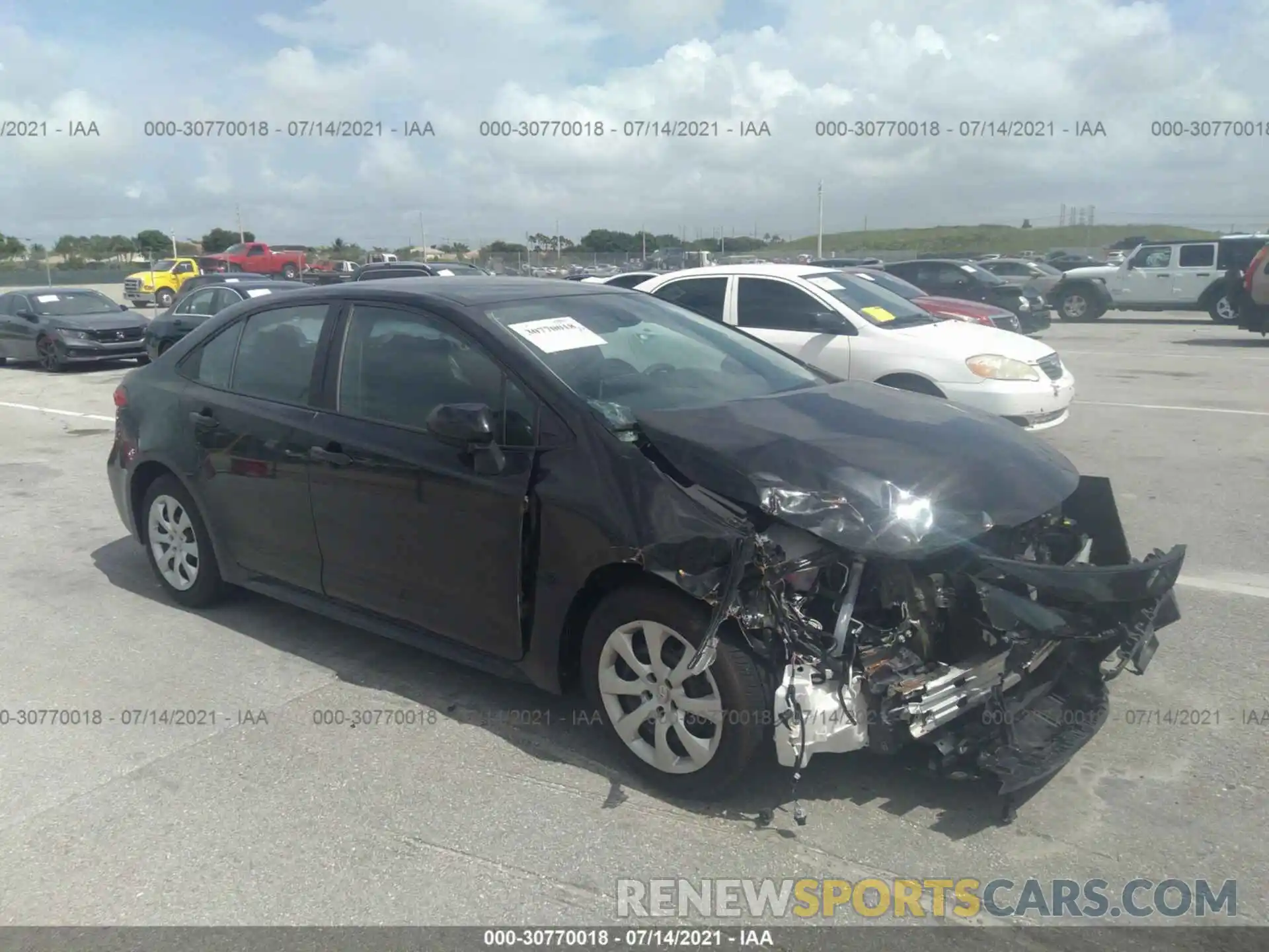 1 Photograph of a damaged car 5YFEPMAE8MP147276 TOYOTA COROLLA 2021