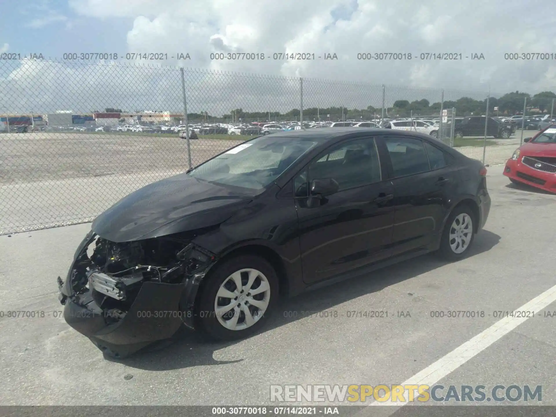 2 Photograph of a damaged car 5YFEPMAE8MP147276 TOYOTA COROLLA 2021