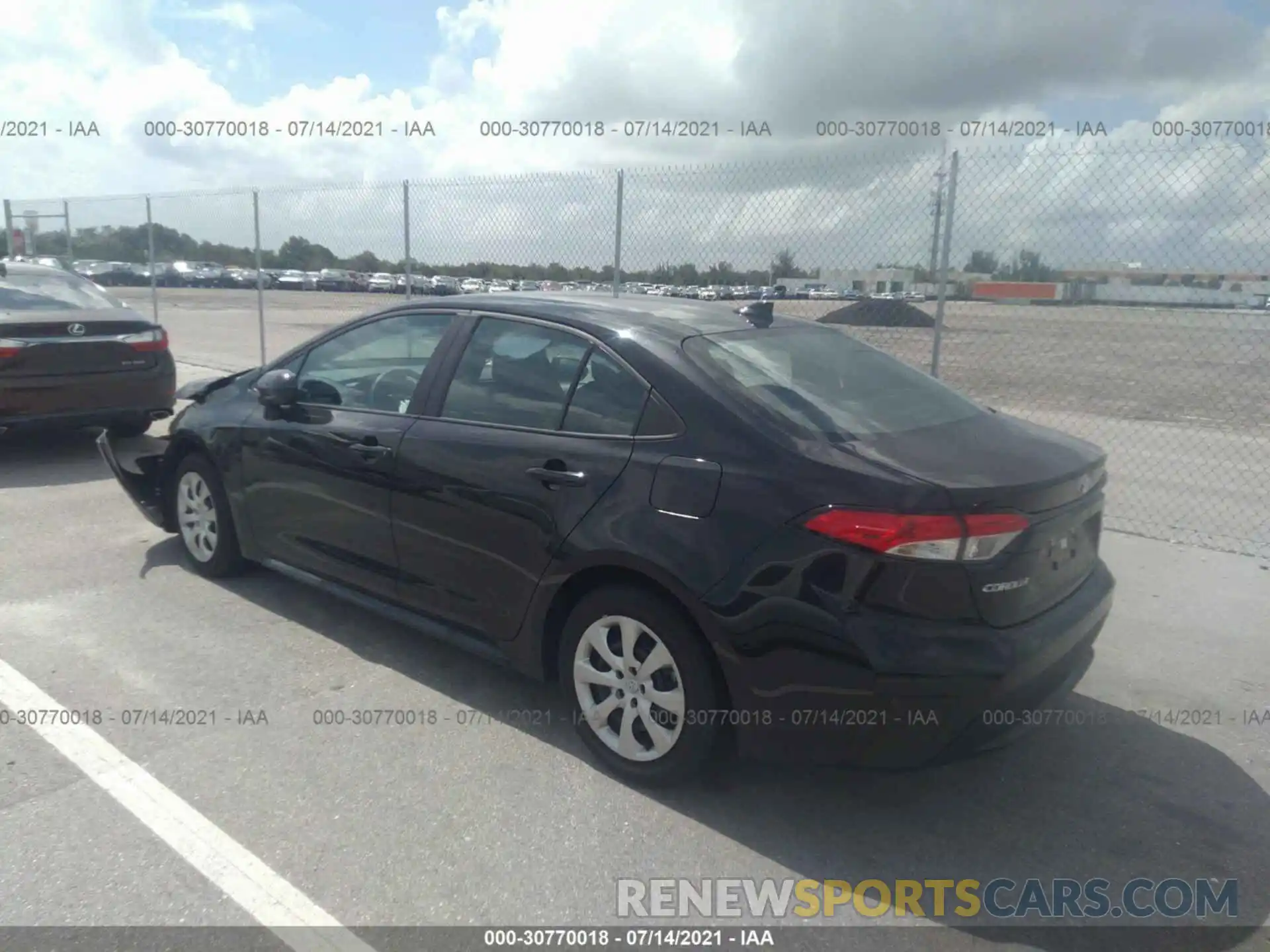 3 Photograph of a damaged car 5YFEPMAE8MP147276 TOYOTA COROLLA 2021