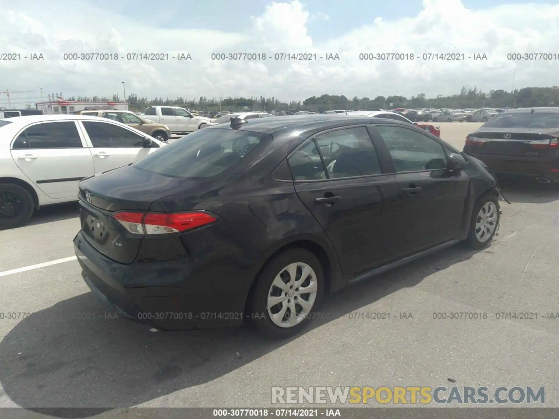 4 Photograph of a damaged car 5YFEPMAE8MP147276 TOYOTA COROLLA 2021