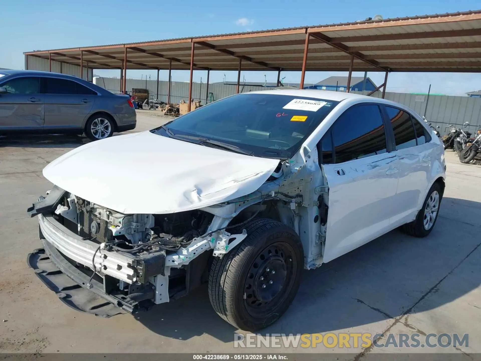 2 Photograph of a damaged car 5YFEPMAE8MP150338 TOYOTA COROLLA 2021