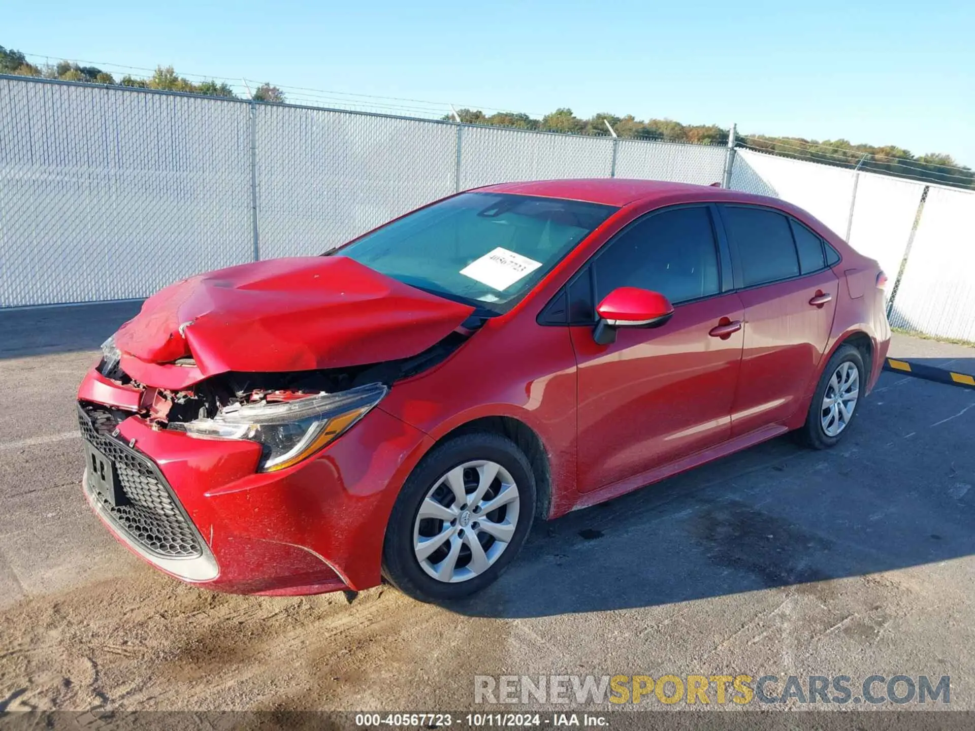 2 Photograph of a damaged car 5YFEPMAE8MP159931 TOYOTA COROLLA 2021