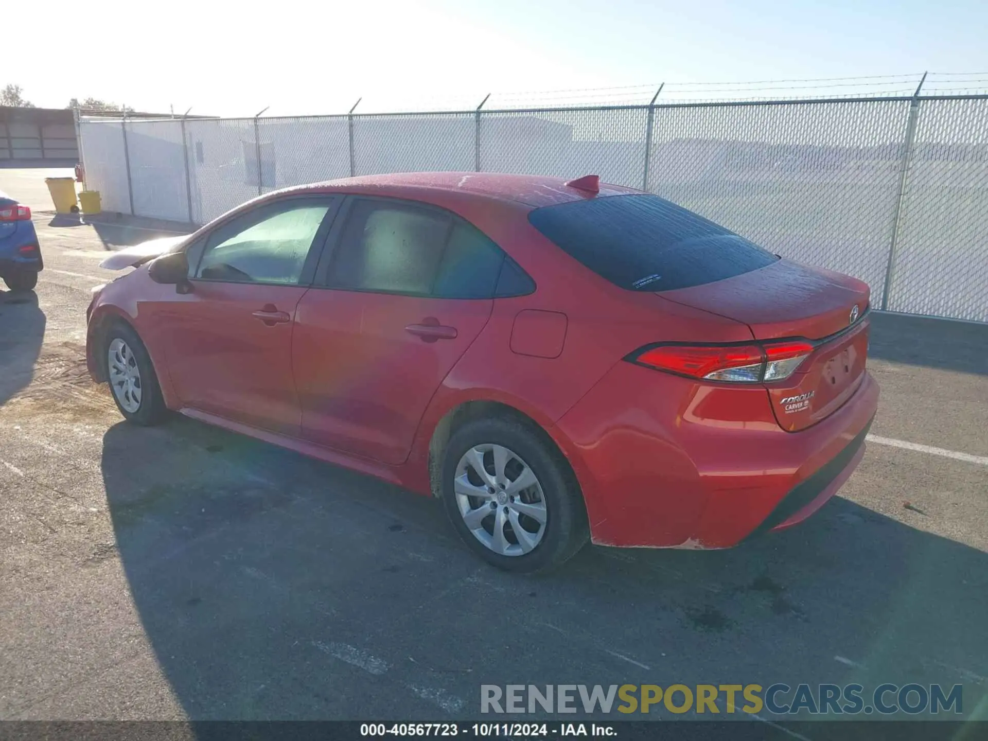 3 Photograph of a damaged car 5YFEPMAE8MP159931 TOYOTA COROLLA 2021