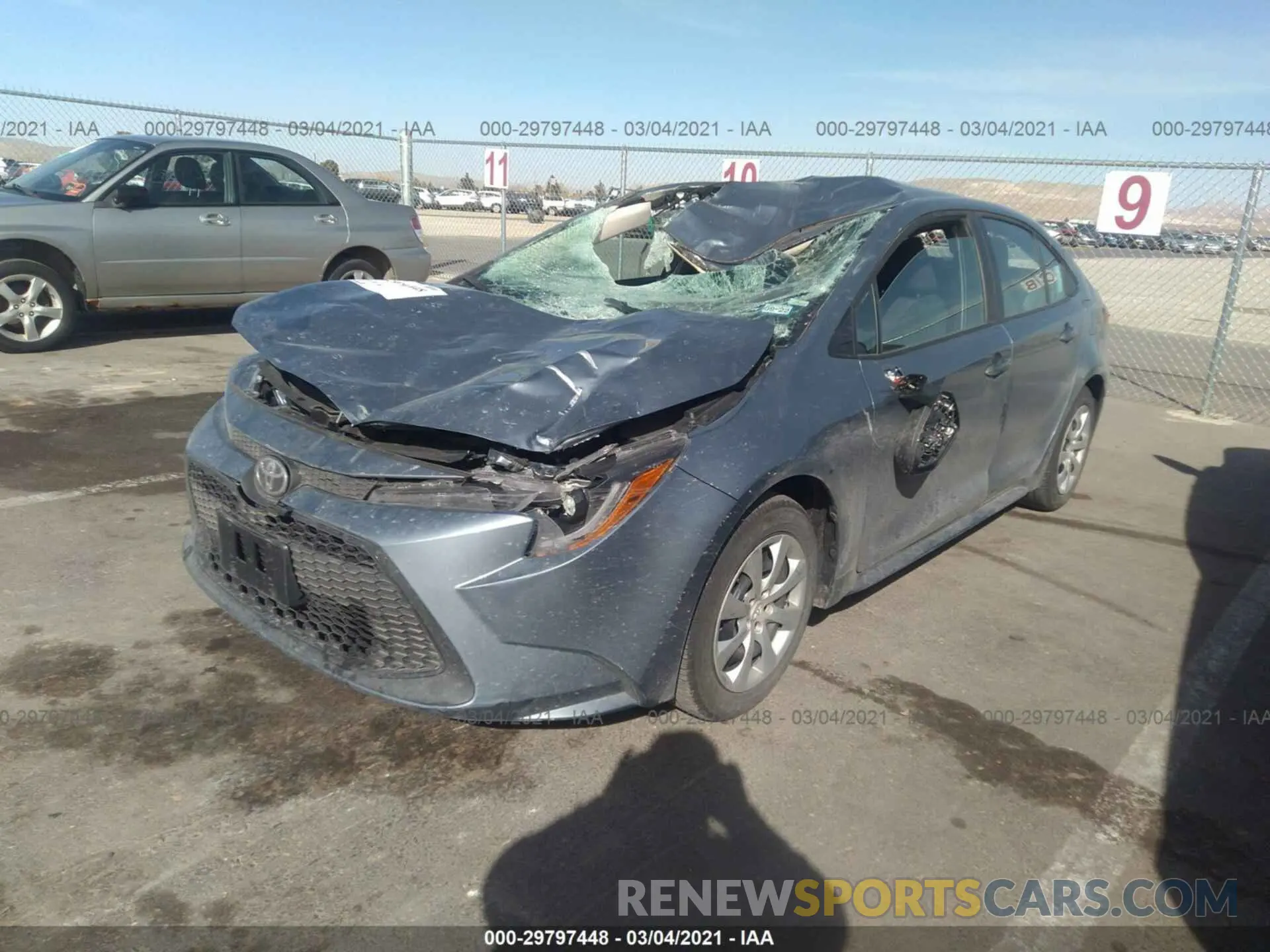 2 Photograph of a damaged car 5YFEPMAE8MP168502 TOYOTA COROLLA 2021