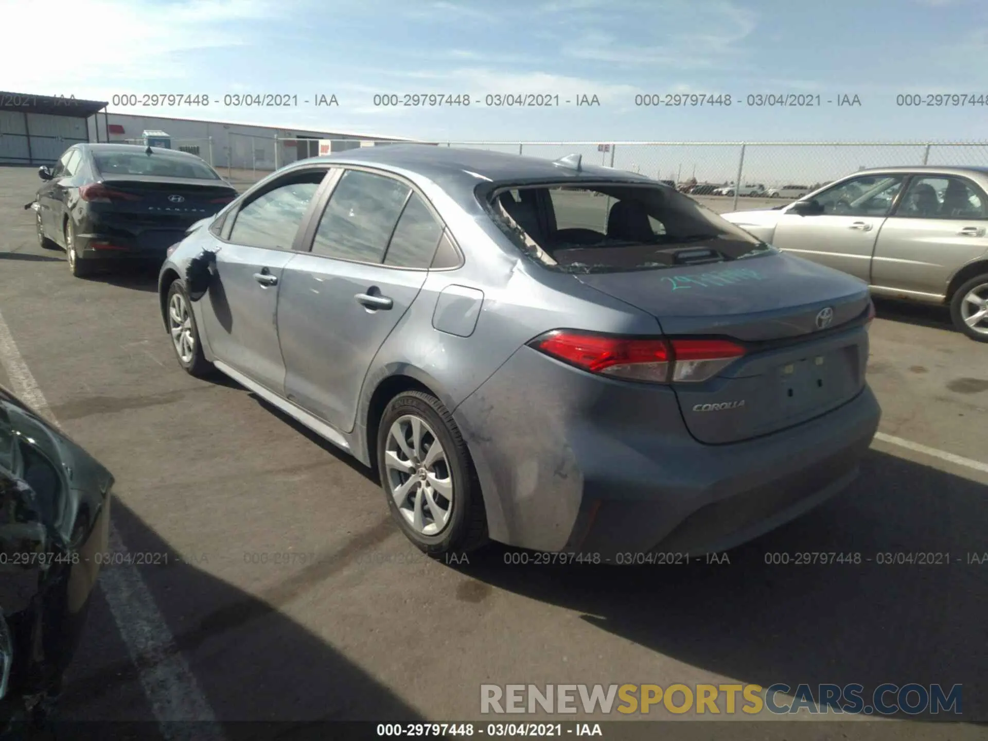 3 Photograph of a damaged car 5YFEPMAE8MP168502 TOYOTA COROLLA 2021